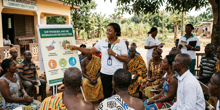 Ghana Rehyɛ Ɔmanmu Nyinaa Akwahosan Nkyerɛkyerɛ Mu Den